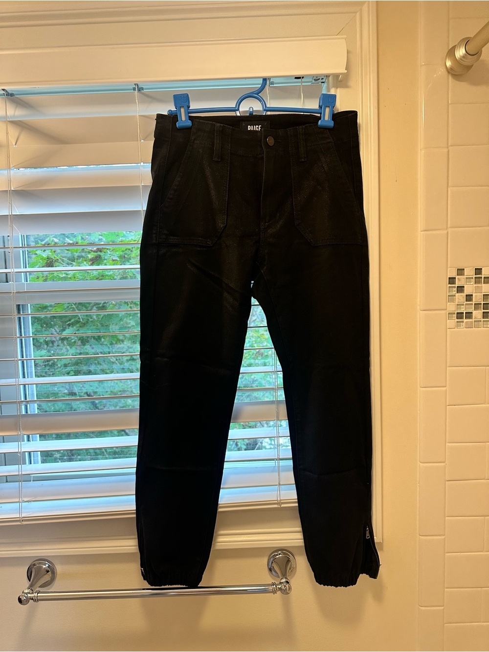 PAIGE Black Women's Ankle Cropped Jeans